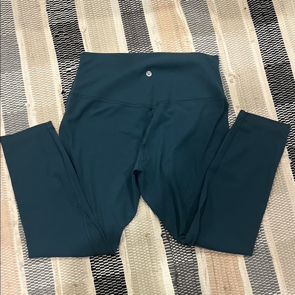 Lululemon Athletica align leggings 25 length Deep Teal Leggings size 10